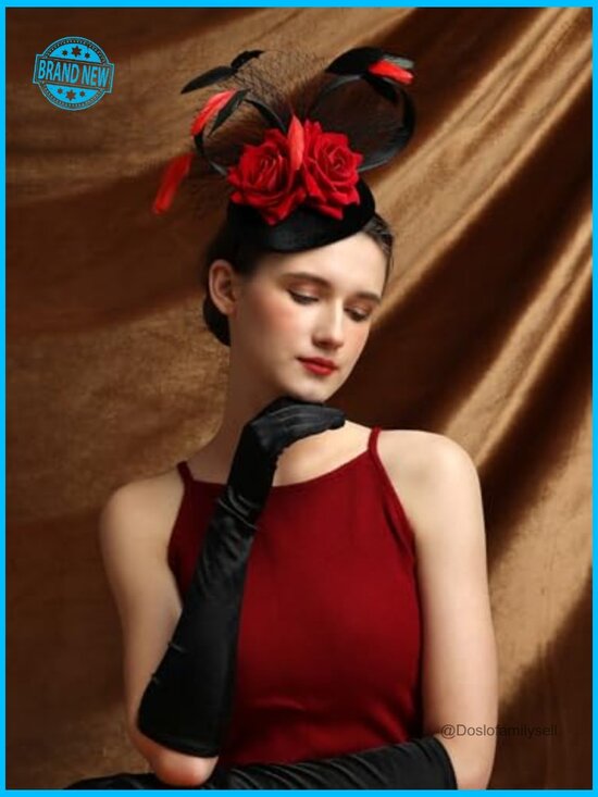 Fascinator Hat Headband Hair Clip Wedding Tea Party Feathers Elegant main image 4